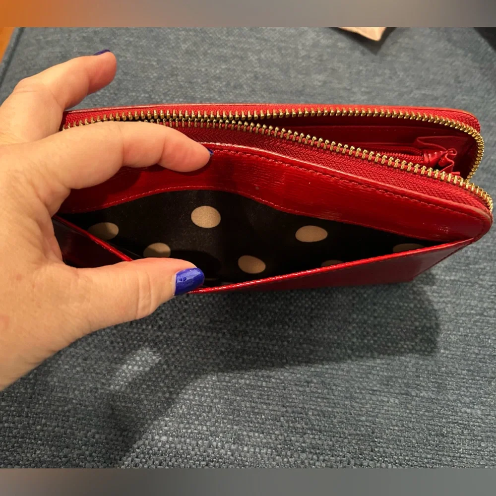 Kate Spade Glossy Red Wallet